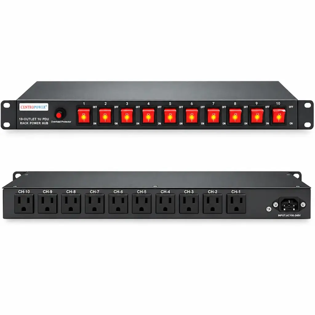 CENTROPOWER 10-Outlet Rack PDU