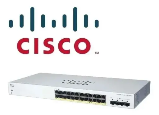 [CBS220-24P-4G] SWITCH CISCO CBS220-24P-4G, 24 PORT PoE 10/100/1000